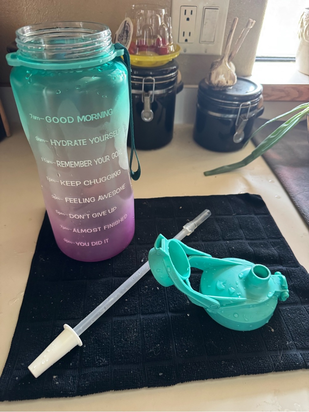 Motivational Gradient Water Bottle